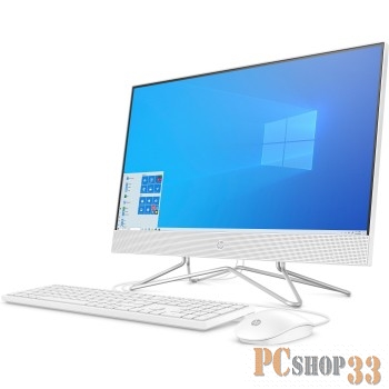 Моноблок HP 24-df0020ur AiO 23.8(1920x1080)/AMD Ryzen 3 3250U(Ghz)/4096Mb/128SSDGb/noD Intergrated Graphics /Cam/WiFi/war 1y/Snow White/W10 + USB KBD, USB MOUSE