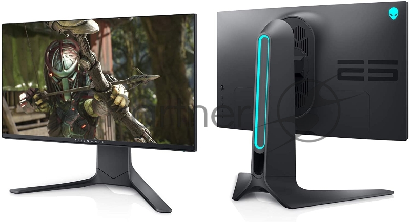 Монитор Alienware 24.5 AW2521HF черный IPS LED 1ms 16:9 HDMI матовая HAS Pivot 1000:1 400cd 178гр/178гр 1920x1080 DisplayPort FHD USB 6.8кг
