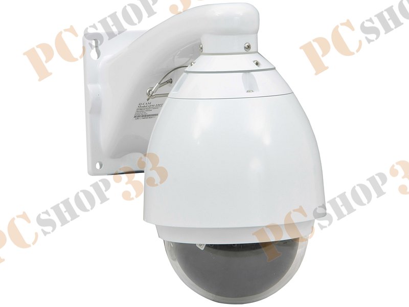 овая камера Q-Cam QM-220M (CCD, цвет., 1/4, 3.5-115мм, 0.001лк, PAL, 560ТВЛ, пылезащищенная, влагозащищенная)