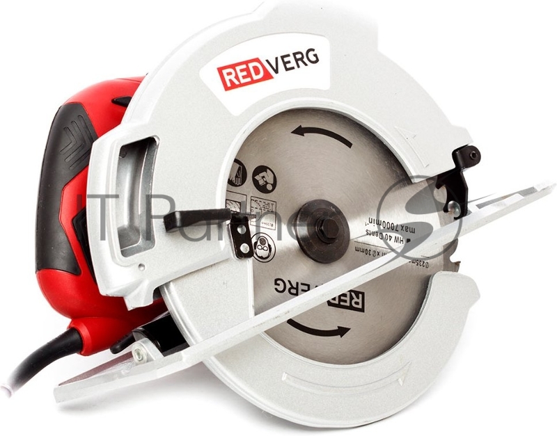 Дисковая пила RD-CS220-85. 2200Вт диск 235/30мм 4700 об/мин пропил: при 90 - 85 мм, при 45 - 62 мм алюм подошва