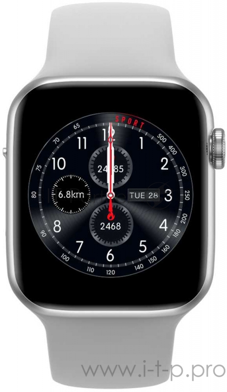 Смарт-часы Jet Sport SW-4C 1.54 IPS серебристый (SW-4C SILVER)