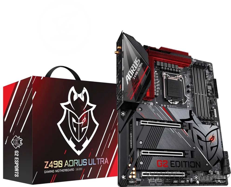 Z490 AORUS ULTRA G2 Edition, Socket 1200, Intel®Z490, 4xDDR4-2933, HDMI, 3xPCI-Ex16, 6xSATA3(RAID 0/1/5/10), 3xM.2, 8Ch Audio, 2,5GLan, Wi-Fi, (4+4)