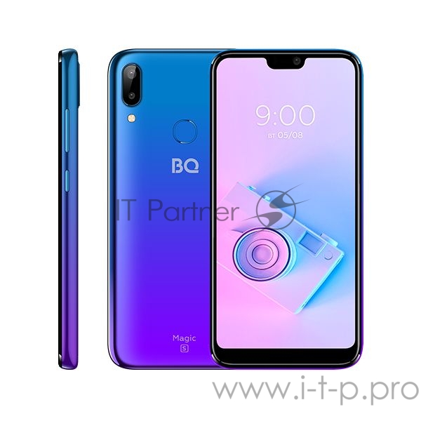 Смартфон BQ 5731L Magic S Deep Blue SC9863A, 8, 1.6 GHz, Android 9.0, 3 GB, 32 GB, NFC , 2G GSM 850/900/1800/1900, 3G 3G WCDMA 900/2100MГц, WiFi IEEE 802.11 b/g/n, Bluetooth Версия 4.2, GPS GPS, A-GPS, Глонасс, VoWiFi, VoLTE Экран: 5.84, 19:9, 2280*1