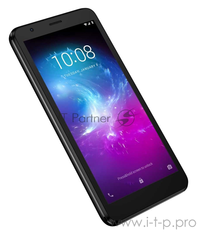Смартфон ZTE Blade L8 32Gb Black смартфон с Android 9 (Go edition) поддержка двух SIM-карт экран 5, разрешение 960x480 камера 8 МП память 32 ГБ, слот для карты памяти 3G, Wi-Fi, Bluetooth объем оперативной памяти 1 ГБ аккумулятор 2050 мА⋅ч