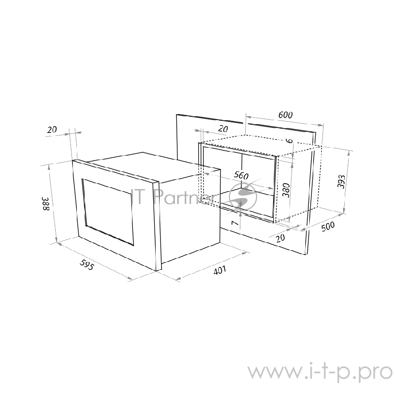 Печь микроволновая электрич. MAUNFELD MBMO.25.7GW