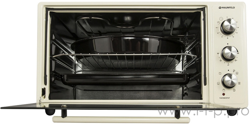 Мини-печь MAUNFELD Мини-печь MAUNFELD/ ширина 60 см, механическое управление, 45 л,конвекция, бежевый