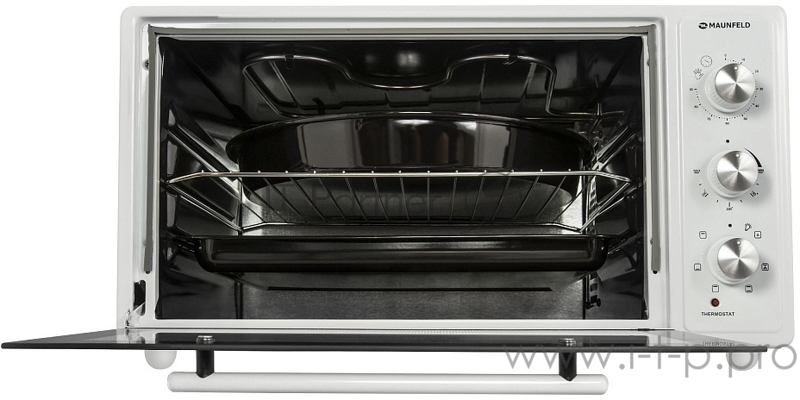 Мини-печь MAUNFELD Мини-печь MAUNFELD/ ширина 60 см, механическое управление, 45 л,конвекция, белый