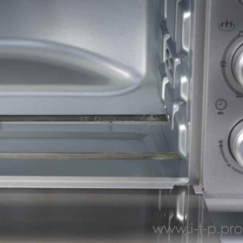 Мини-печь Galaxy GL2627, серебристый мощность 1800 Вт, объем 25 л,6 режимов работы духовки, дверца из жаропрочного стекла, регулировка температуры духовки от 100 °С до 250 °С, внутренняя подсветка, функция конвекции, индикатор работы духовки, внутрен