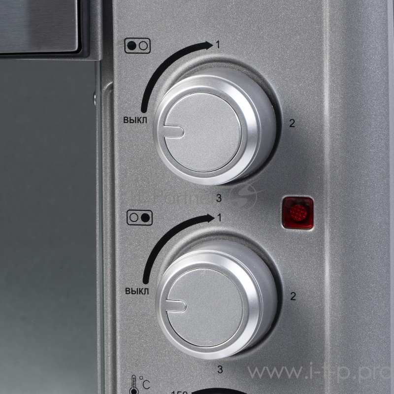 Мини-печь Galaxy GL2629, серебристый мощность 3500 Вт (мощность духовки 1650 Вт, мощность левой конфорки 1000 Вт, мощность правой конфорки 850 Вт), диаметр левой конфорки 188 мм, диаметр правой конфорки 155 мм, объем 50 л,3 режима работы духовки, две