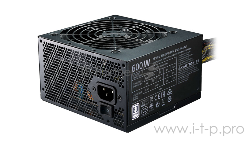 Блок питания Cooler Master MasterWatt Lite 600W (MPX-6001-ACABW-ES)