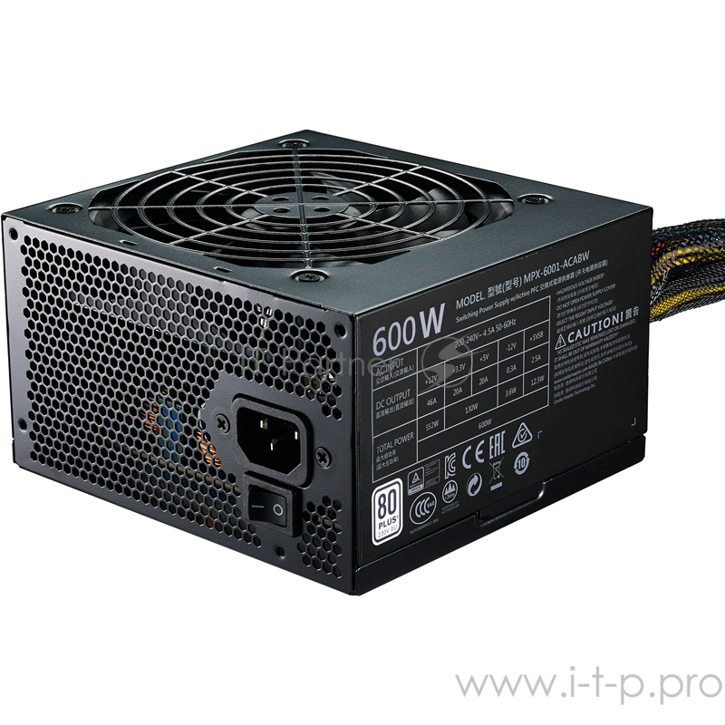 Блок питания Cooler Master MasterWatt Lite 600W (MPX-6001-ACABW-ES)