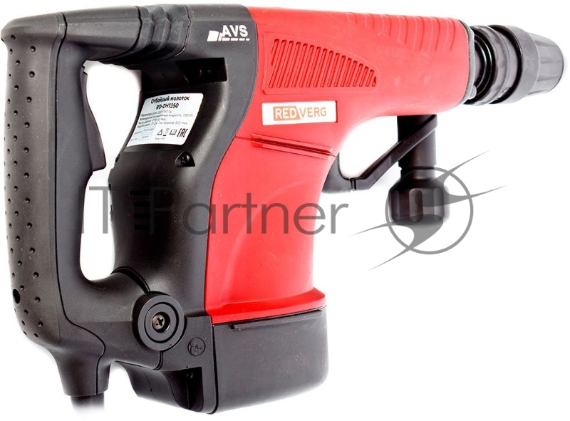 Отбойный молоток RD-DH1350. 1350Вт, 3700уд/мин, 20Дж, SDS-max, кейс, пика 350мм, зубило 18х350мм