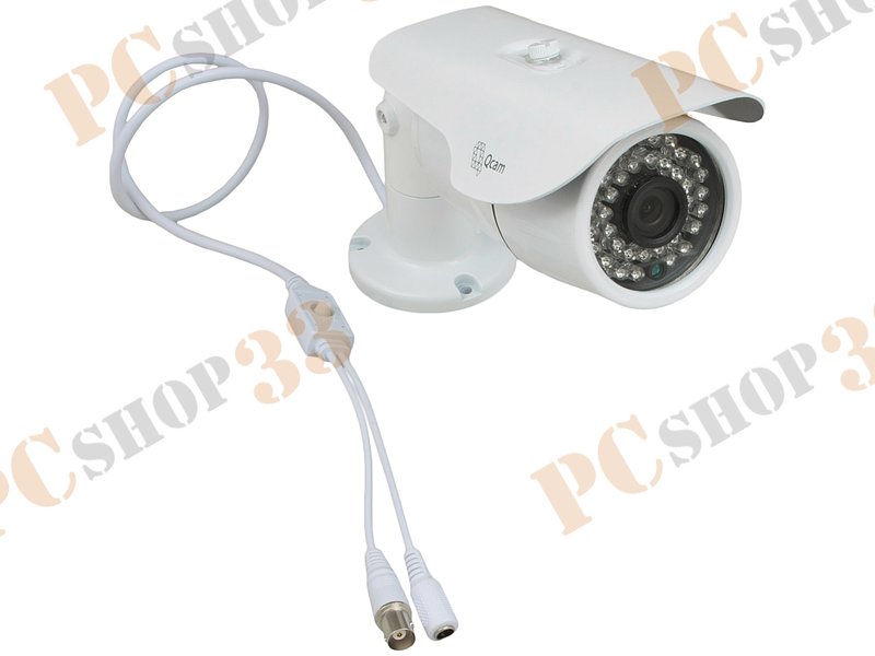AHD-камера Q-Cam QHC-122-R(3.6) (CMOS, цвет., 1/4, 3.6мм, ИК-подсветка, 0лк, AHD, пылезащищенная, влагозащищенная), белый