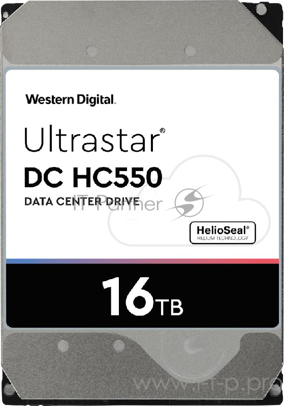 Жесткий диск WD Original SATA-III 16Tb 0F38462 WUH721816ALE6L4 Ultrastar DC HC550 (7200rpm) 512Mb 3.5