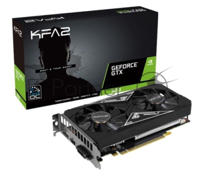 Видеокарта PCIE16 GTX1650 4GB GDDR6 GTX 1650 EX PLUS 4G D6 KFA2