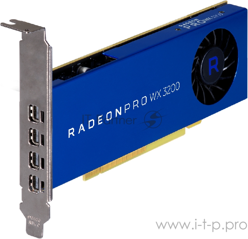 Видеокарта 4GB AMD Radeon Pro WX3200 (4 mDP) FH