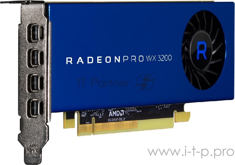 Видеокарта 4GB AMD Radeon Pro WX3200 (4 mDP) LP