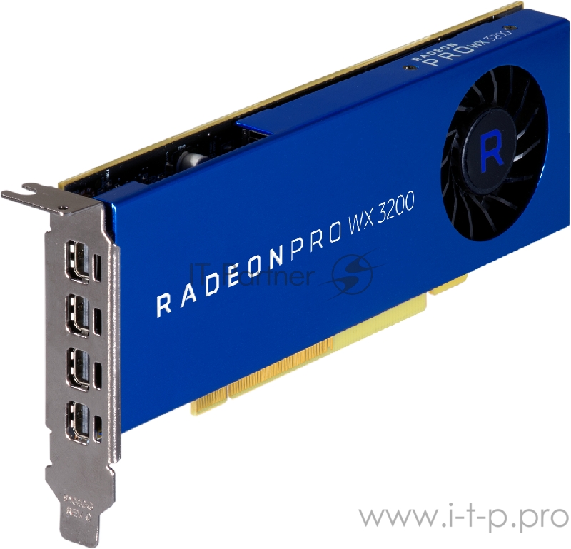 Видеокарта 4GB AMD Radeon Pro WX3200 (4 mDP) LP
