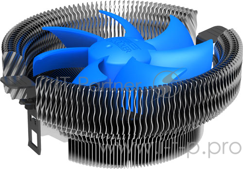 Кулер PCCooler E90 S775/1155/56/AM2/2+/AM3/FM1/2/ (48 шт/кор, TDP 75W, вент-р 90мм, 2500RPM, 25dBa) Retail Color Box