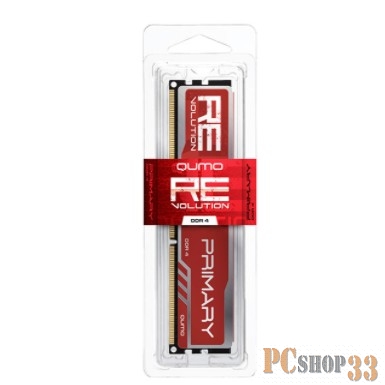 Модуль памяти DDR-4 32GB QUMO reVolution Primary (Q4Rev-32G3000N16Prim) Black heat spreader 3000 MHz XMP 16-18-18-36 1.35V (2G*8) Dual Rank retail