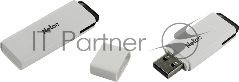 Флеш Диск Netac U185 16Gb <NT03U185N-016G-30WH>, USB3.0, с колпачком, пластиковая белая