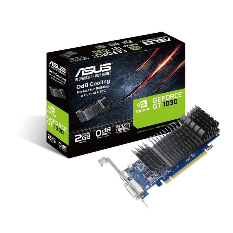 Видеокарта Asus GT1030 Silent 2Gb GDDR5 64bit DVI, HDMI (GT1030-SL-2G-BRK) RTL