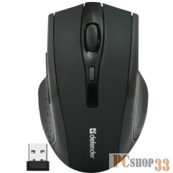 Мышь Defender Accura MM-665 Black USB 52665 {Беспроводная оптическая мышь, 6 кнопок,800-1200 dpi}