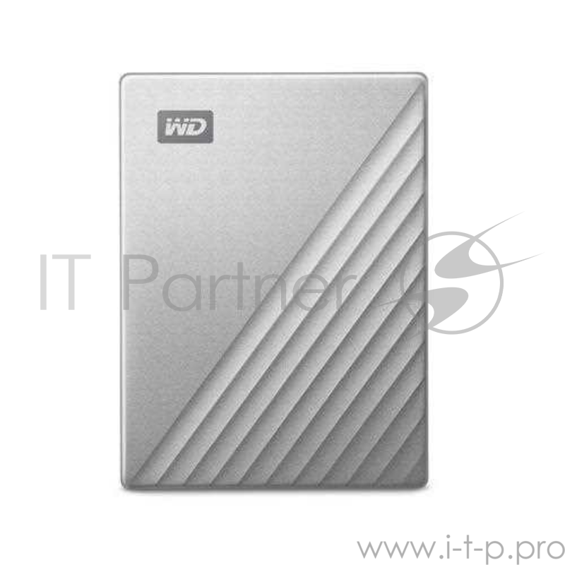 Накопитель на жестком магнитном диске WD Внешний жёсткий диск WD My Passport Ultra (Metal Edition) WDBC3C0020BSL-WESN 2TB 2,5 USB 3.1/USB-C silver (E1B)