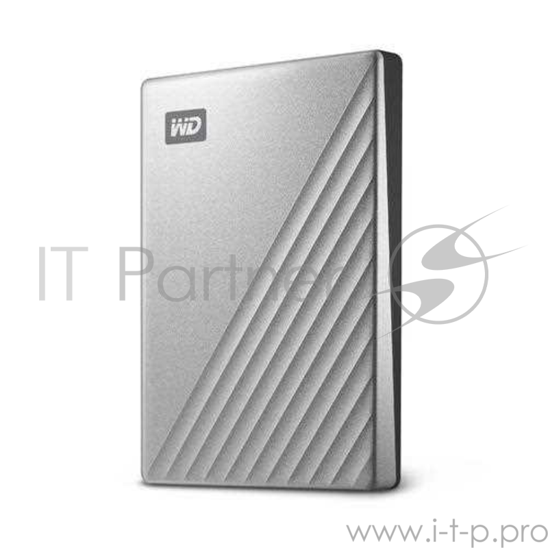Накопитель на жестком магнитном диске WD Внешний жёсткий диск WD My Passport Ultra (Metal Edition) WDBC3C0020BSL-WESN 2TB 2,5 USB 3.1/USB-C silver (E1B)