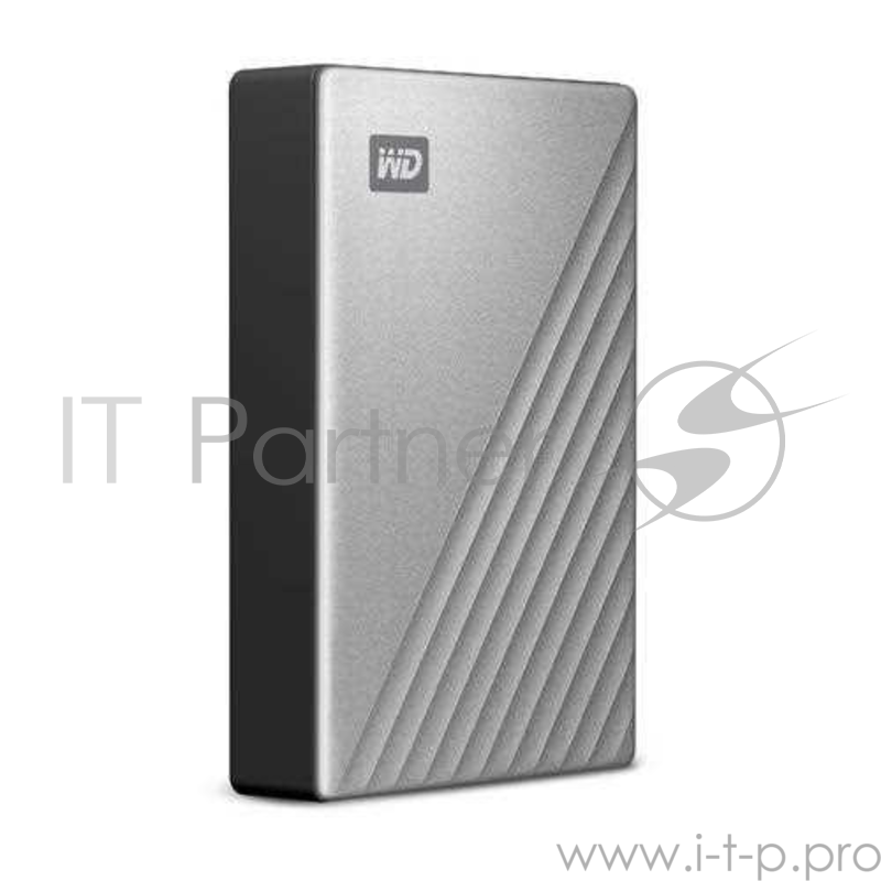 Накопитель на жестком магнитном диске WD Внешний жёсткий диск WD My Passport Ultra for Mac WDBPMV0040BSL-WESN 4TB 2,5 USB 3.1/USB-C silver (F1B)
