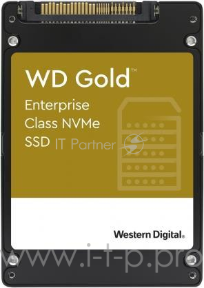 Накопитель SSD жесткий диск PCIE 7.68TB U.2 GOLD WDS768T1D0D WDC