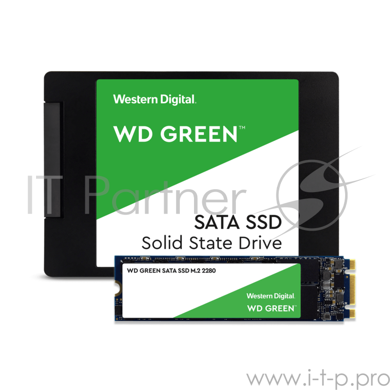 Накопитель SSD жесткий диск SATA2.5 2TB GREEN WDS200T2G0A WDC