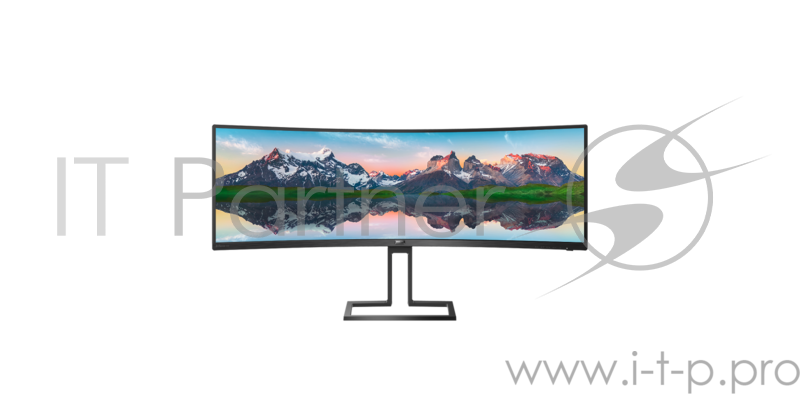 МОНИТОР 49 PHILIPS 498P9/00 Black (VA, изогнутый, 5120x1440, 5 ms, 178°/178°, 450 cd/m, 80M:1, +2xHDMI 2.0, +DisplayPor