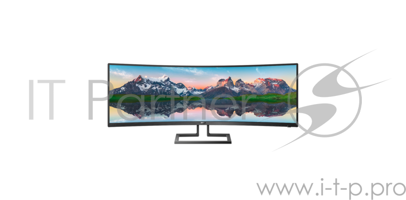 МОНИТОР 49 PHILIPS 498P9/00 Black (VA, изогнутый, 5120x1440, 5 ms, 178°/178°, 450 cd/m, 80M:1, +2xHDMI 2.0, +DisplayPor