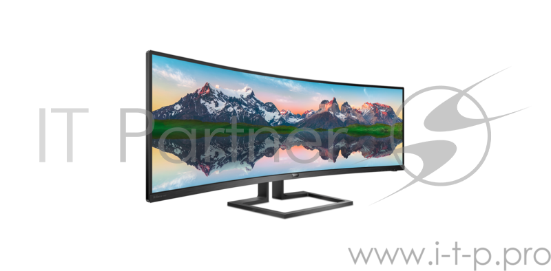 МОНИТОР 49 PHILIPS 498P9/00 Black (VA, изогнутый, 5120x1440, 5 ms, 178°/178°, 450 cd/m, 80M:1, +2xHDMI 2.0, +DisplayPor