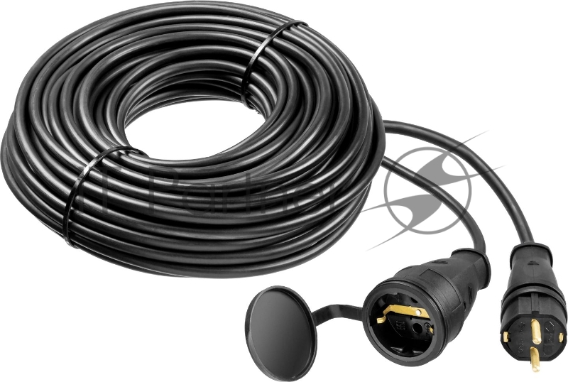 Удлинитель силовой Stayer 55026-30 3x1.5кв.мм 1розет. 30м КГ без катушки черный