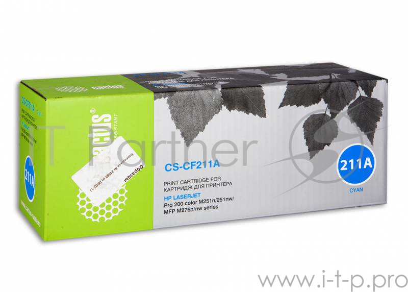 Расходные материалы Картридж Cactus CS-CF211A голубой (1800стр.)