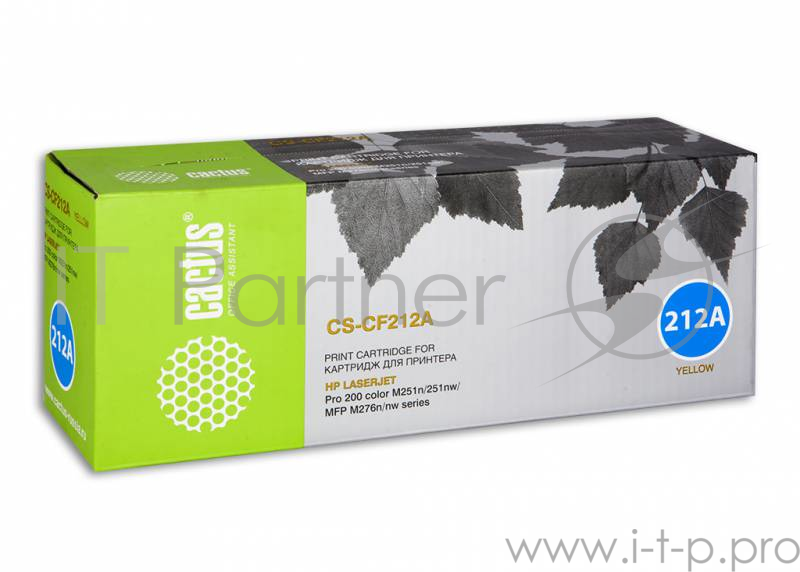 Расходные материалы Картридж Cactus CS-CF212A желтый (1800стр.)