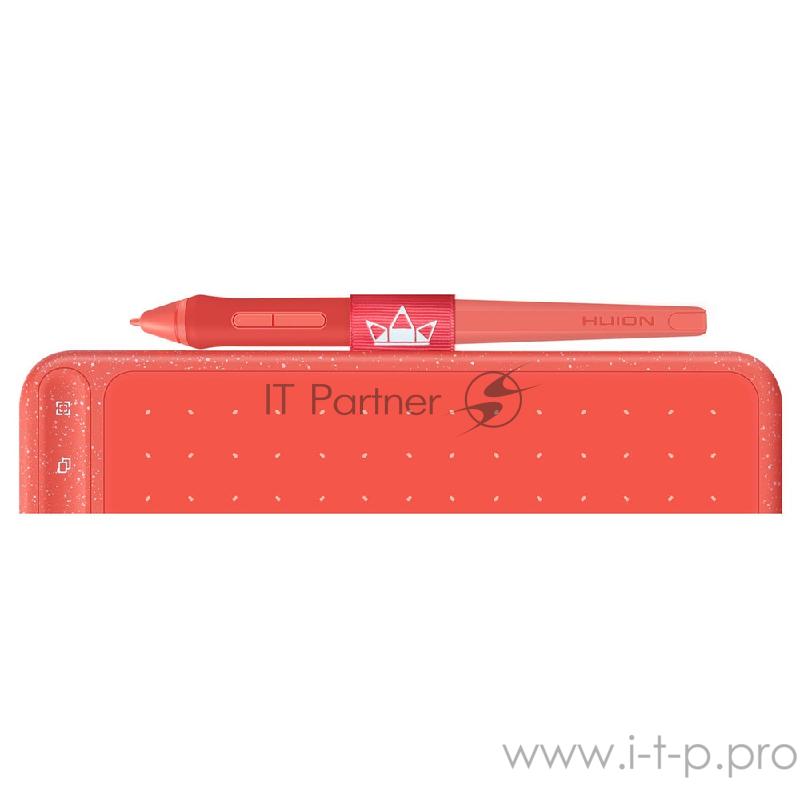 Графический планшет Графический планшет Huion HS611 Coral Red