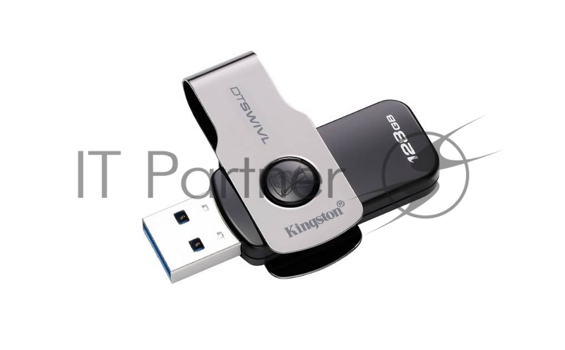Накопитель USB flash 128ГБ Kingston DataTraveler SWIVL DTSWIVL/128GB, черный (USB3.1)