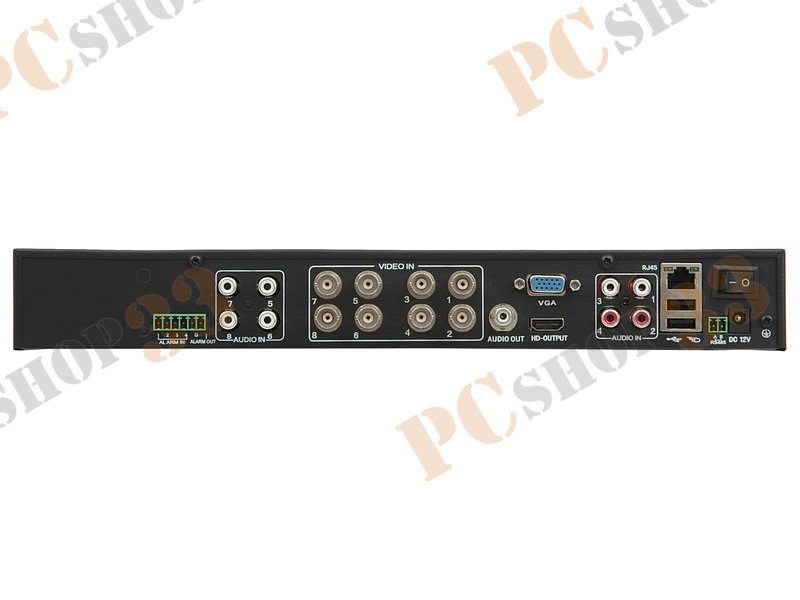 Цифровой гибридный видеорегистратор Q-Cam QHR-821F (AHD+SD+IP, 8 кан. видео / 8 кан. аудио, 2xHDD, H.264/G.711A)