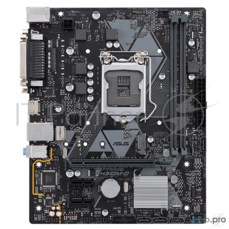 Мат. плата Socket1151 ASUS PRIME H310M-D (iH310, 2xDDR4, M.2, SATA III, PCI-E, D-Sub, HDMI, 1Гбит LAN, USB3.1, mATX)