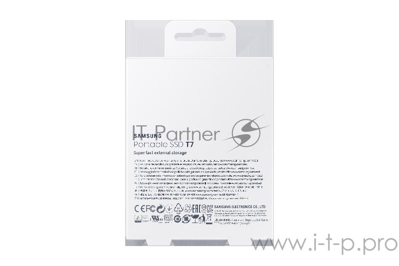 Твердотельный накопитель Samsung SSD 1TB T7 Touch, USB Type-C, R/W 1000/1050MB/s, Red