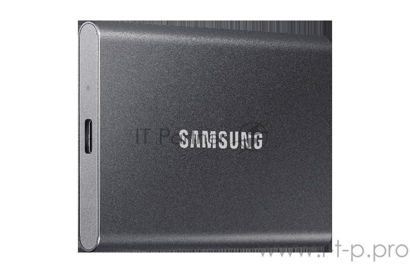 Твердотельный накопитель Samsung SSD 1TB T7 Touch, USB Type-C, R/W 1000/1050MB/s, Titanium