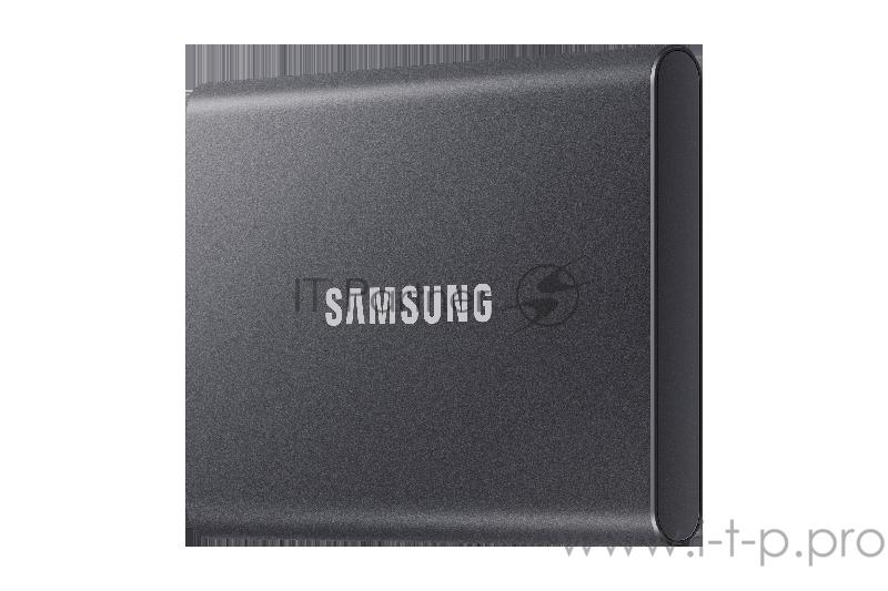Твердотельный накопитель Samsung SSD 1TB T7 Touch, USB Type-C, R/W 1000/1050MB/s, Titanium
