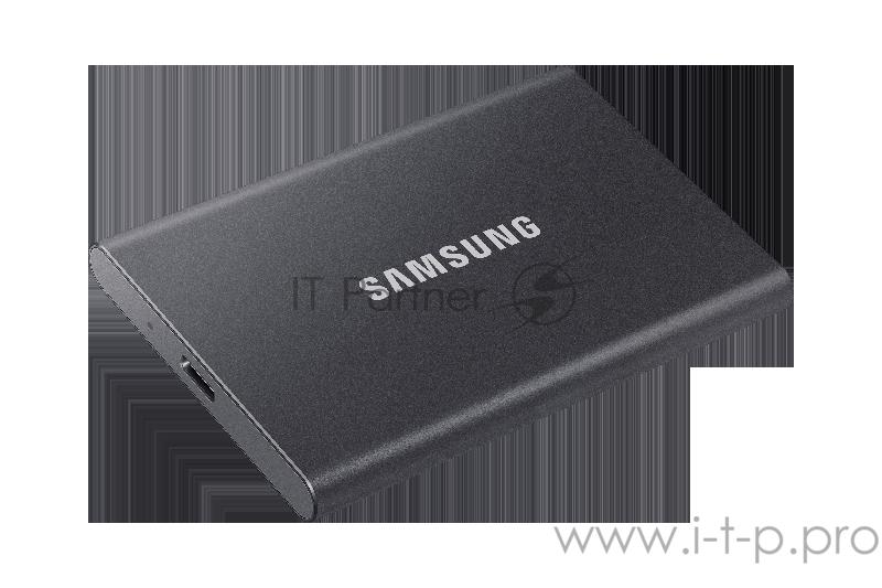 Твердотельный накопитель Samsung SSD 1TB T7 Touch, USB Type-C, R/W 1000/1050MB/s, Titanium