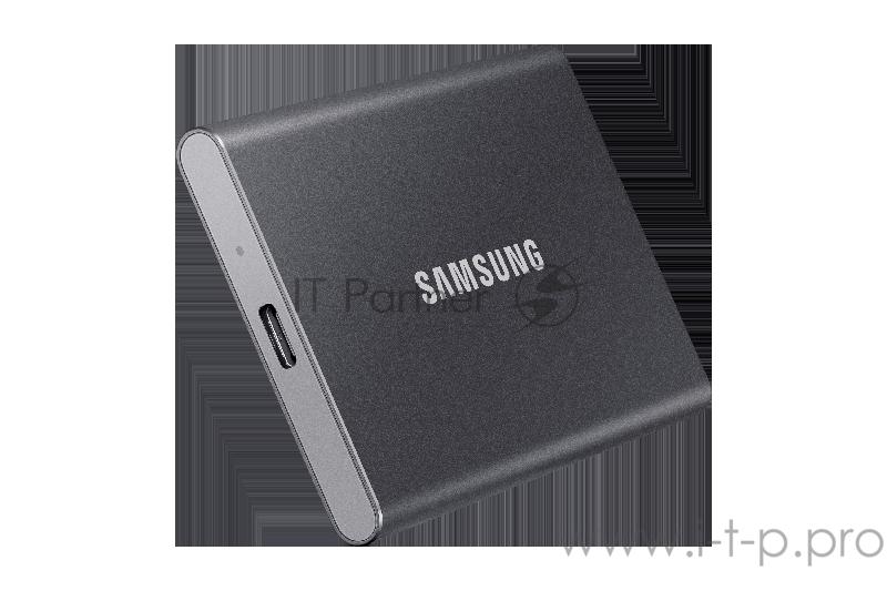 Твердотельный накопитель Samsung SSD 1TB T7 Touch, USB Type-C, R/W 1000/1050MB/s, Titanium