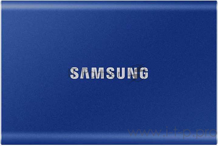 Твердотельный накопитель Samsung SSD 500GB T7 Touch, USB Type-C, R/W 1000/1050MB/s, Blue