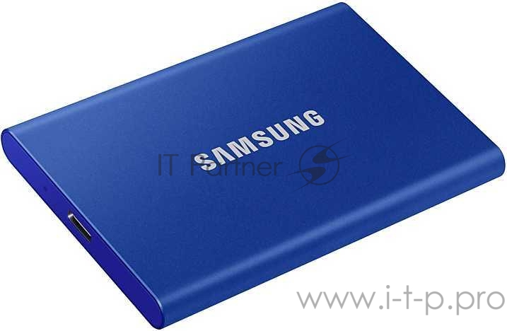 Твердотельный накопитель Samsung SSD 500GB T7 Touch, USB Type-C, R/W 1000/1050MB/s, Blue