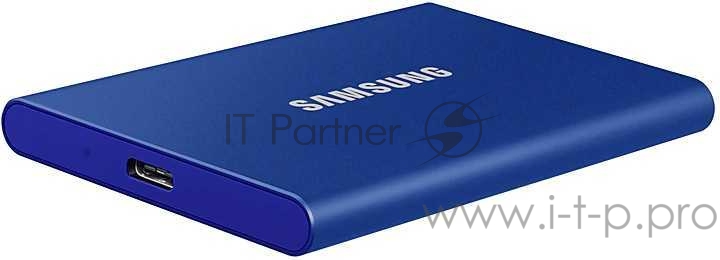 Твердотельный накопитель Samsung SSD 500GB T7 Touch, USB Type-C, R/W 1000/1050MB/s, Blue